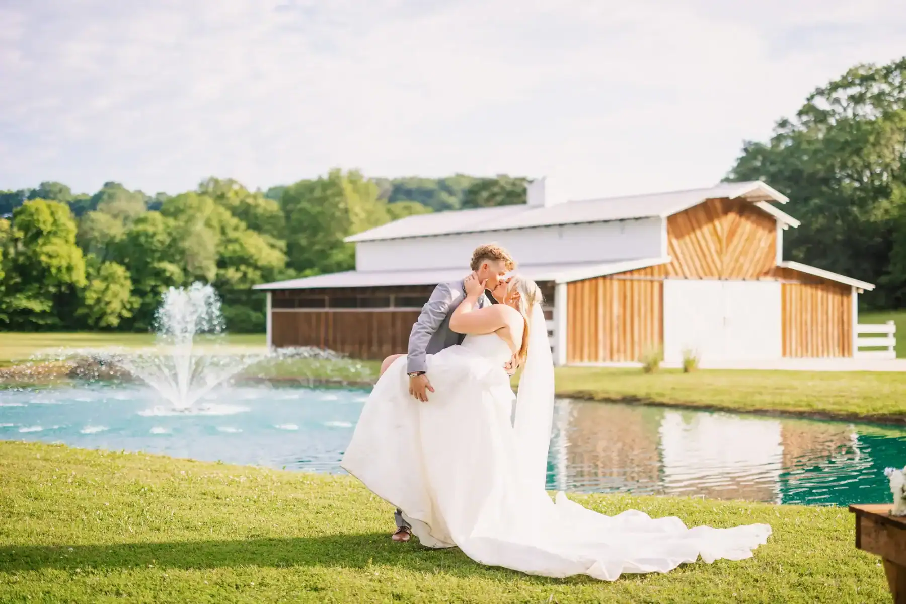 The Lofton Hunter + Emma's Wedding BellaSaint Photography Barn Pond The Lofton Hunter + Emma's Wedding BellaSaint Photography Barn Pond